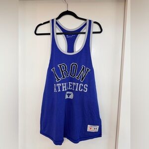 Under Armour Project Rock Blue and Gray Athletic Tank